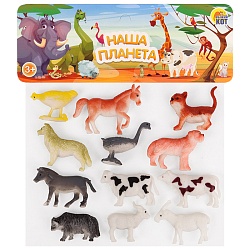 животные в наборе (12шт)  домашние животные