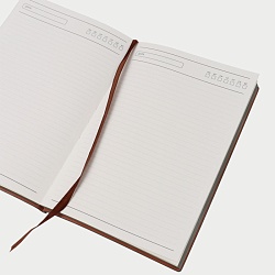 ежедневник а5 недатиров. 100л обложка кож.зам. серая