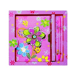 Блокнот  11*15см на замке + ручка в подарочной упаковке "Darvish"