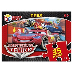 пазл   35 деталей  супергеройские тачки