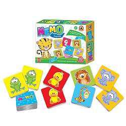 игра мемо «зверята»