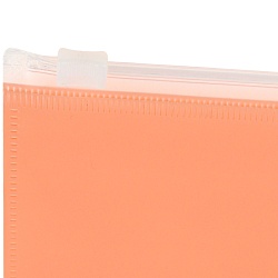 папка-конверт на молнии а4 180мкм, цвет персиковый