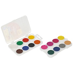 краски аквар. 20цв. "енот в красном море""мульти-пульти" медовые без кисти