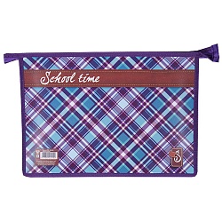 папка для тетрадей  а4  на молнии school time