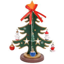 ёлочка новогодняя 3d деревянная зеленая