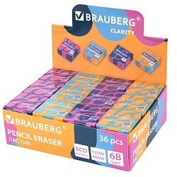 ластик 34*34*14  "clarity" brauberg