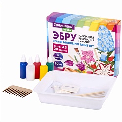 набор для рисования на воде "эбру" 5цв*20мл ,лотока5