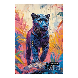 Блокнот А5  40л "Леопард" на гребне 