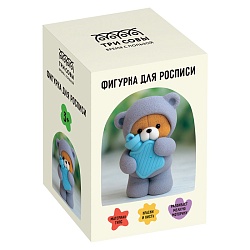 набор для росписи фигурки из гипса "мишутка" 7,8см