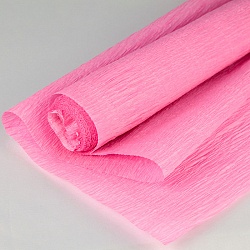 бумага гофрированная поделочная 50*200см розовая "darvish"