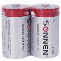 Батарейки Sonnen D(R20) комплект 2шт солевые в блистере 1,5В