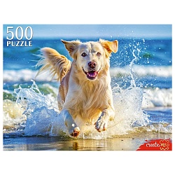 пазлы  500 элементов щенок на море