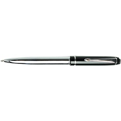 ручка подар. "darvish" корпус серебристо-черный в футляре