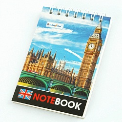 Блокнот  7*10см  60л  "Города" на гребне