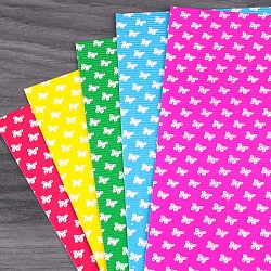 картон цветной гофрированный с рисунком  а4 5л. 5цв. "бабочки" упаковка пэт - пакет