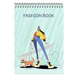 альбом для рисования 24л. на гребне sketchbook,fashion book №1