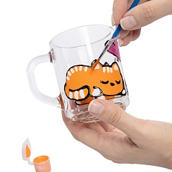 набор для творчества. кружка под роспись "буся и лапуся"