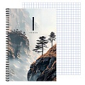 Тетрадь  А4  80л кл. на гребне "Скалистый пейзаж"