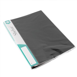 папка с зажимом и карманом а4 чёрная