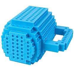 кружка-конструктор 400мл синяя (уценка)