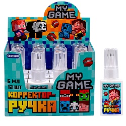 корректор-ручка my game 6мл с металич. наконечником