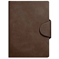 Ежедневник недатированный  А5 136л Snap book.Коричневый
