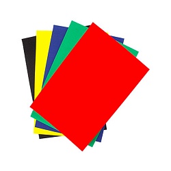 бумага цветная бархатная а4  5л. 5цв. "медвежата" в папке