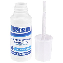 корректир. жидкость  8мл, 16гр, с кисточкой на основе растворителя