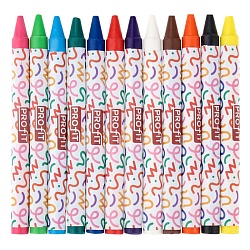 мелки восковые 12цв. "единорожка"