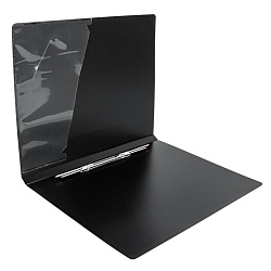 папка с пружинным скоросшивателем и карманом а4 чёрная