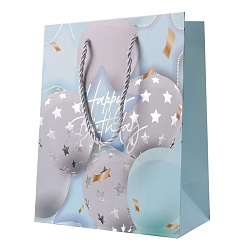 пакет подарочный 18*23*10см  "happy birthday" шары