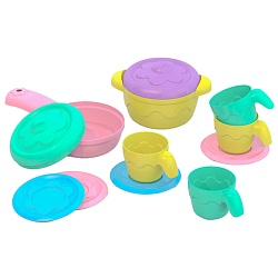 набор игрушечной посуды "маленькая хозяйка" 12 предметов