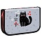 пенал 1отдел. 200* 130мм "black cat with flower"