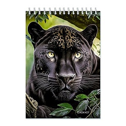 Блокнот А5  48л "Чёрная пантера"  на гребне