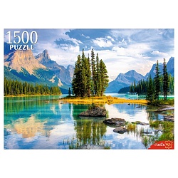 пазлы 1500 элементов утреннее озеро в горах