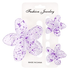 заколка-краб для волос 3шт в наборе