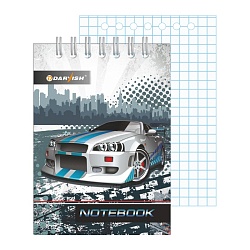 Блокнот  7*10см  60л  "Машины" на гребне