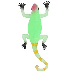 игрушка-тянучки ящерица светится 15 см