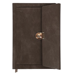ежедневник а5 недатиров. 100л обложка кож.зам. с карманом на застёжке