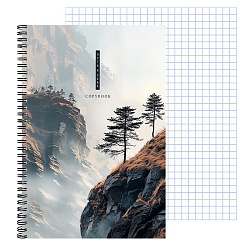 тетрадь  а4  80л кл. на гребне "скалистый пейзаж"