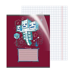 тетрадь  24л клетка цв. пластиковая обл "my game"