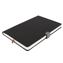 ежедневник а5 недатиров.  80л обложка кож.зам. на металлической застёжке