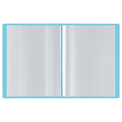 папка  40 файлов стамм 21мм 500мкм пастель голубая