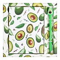 Блокнот 13*18см  подарочный с замочком "AVOCADO" +  ручка гелевая 