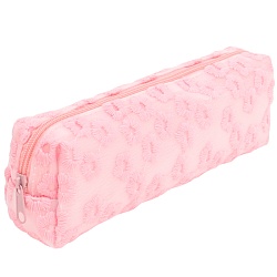пенал на молнии розовый