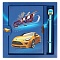 Блокнот 13,5*18 см 50л с замком "Turbo Racing" с ручкой