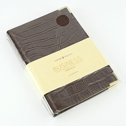 ежедневник недатированный  а5 152л impact (темно-корич) обложка искусств. кожа , золотой срез мет.уг