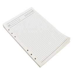 сменный блок для ежедневников на кольцах  а5 120л. (в линейку)