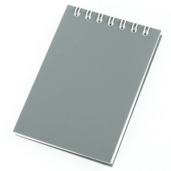 Блокнот  7*10см  60л пластиковая обложка ассорти на гребне