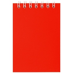 Блокнот  7*10см  60л пластиковая обложка ассорти на гребне